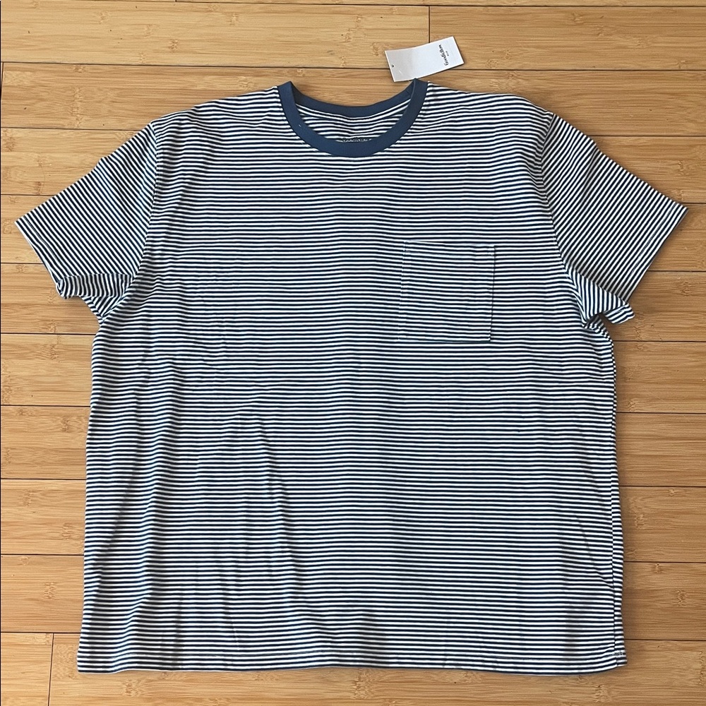 Goodfellow & Co Navy and White Striped Tee
